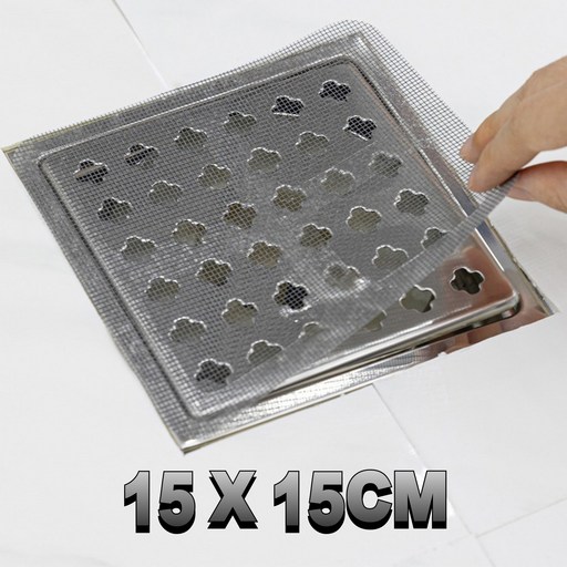 쿠탠다드 대형 사각 배수구 거름망 20cm 12매