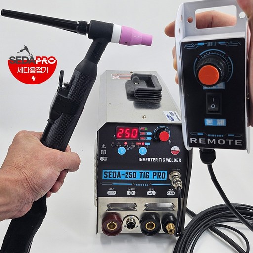 리모트 펄스 티그 세다 알곤용접기 휴대용 전기아크겸용 SEDA-250 TIG PRO SEDA-300 TIG PRO
