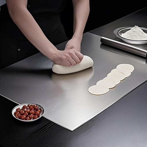 하루꿈 스테인레스 도마 ㄱ자 가정용 싱크대 스텐 304 위생 항균 상판 보호판 업소용 도마 반죽판