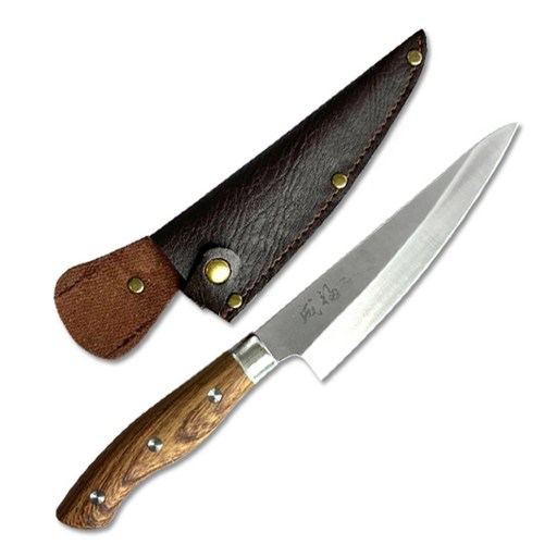 MS리빙코리아 성복 오크레져칼세트(중) 27.5cm 2.0T 캠핑도구 레저칼 낚시용칼세트(회칼+칼집)