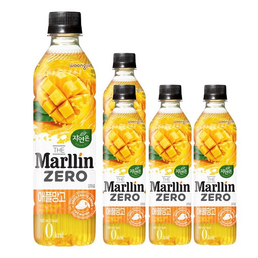 자연은 더말린 제로 애플망고, 500ml, 20개