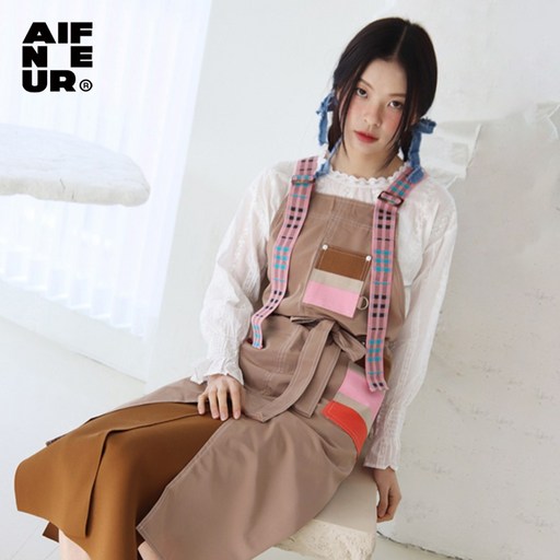 베이브체크 앞치마 [카페앞치마 미용앞치마 생활 방수 미용 공방 카페 apron]