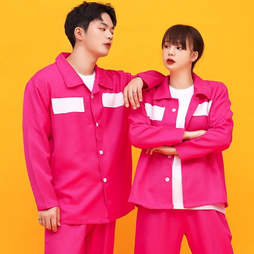 바이시스 핑크 죄수복 코스프레 졸사 반티 할로윈 코스튬
