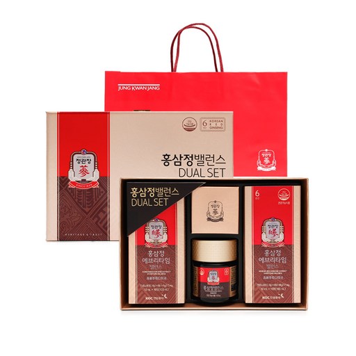 정관장 DUAL 홍삼정밸런스 선물세트 + 쇼핑백