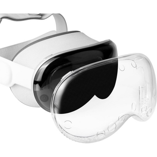 SOULWIT TPU 보호 커버 케이스-호환 비전 프로 Apple Vision Pro용 VR 헤드셋 스크린 보호 필름 추적 스캔에 영향을 미치지 않음 내구성 및 슬림핏 액세서리