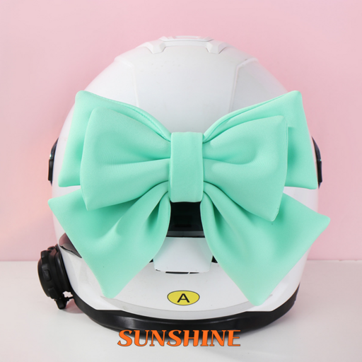 SUNSHINE 오토바이 헬멧 대형 리본 장식 악세사리
