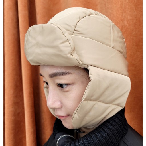 콘티A 패딩 항공 모자 귀달이 모자 귀도리 남여공용 커플 캠핑 골프 스키 낚시