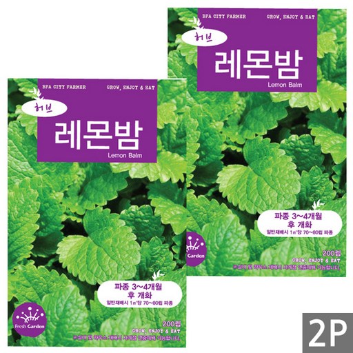 세인화분 레몬밤 200립 - 허브씨앗