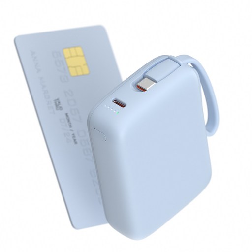 이어맥 울트라 미니 20000mAh PD 22.5W 빌트인 케이블 고속충전 초소형 보조배터리 PBP-003