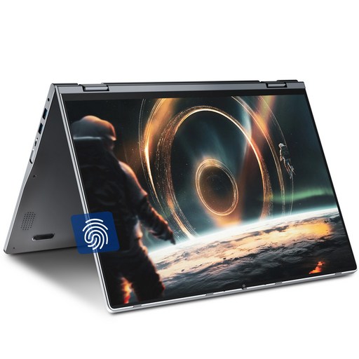 JUMPER 노트북 2in1 16인치 접이식 터치스크린 N5095 프로세서 4GB RAM 128GB SSD 지문인식 WiFi6 Windows 11 home, JUMPER J1 SEUN186, WIN11 Home, 4GB, 128GB, 회색
