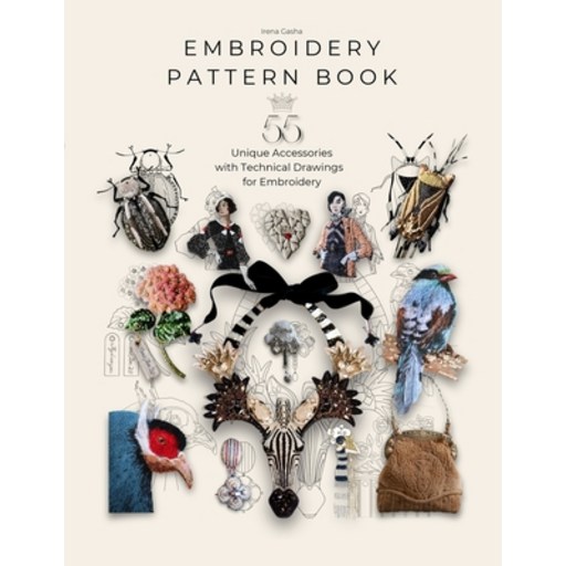(영문도서) Embroidery Pattern Book: 55 Embroidery Projects for Inspiration and Practical Use Paperback