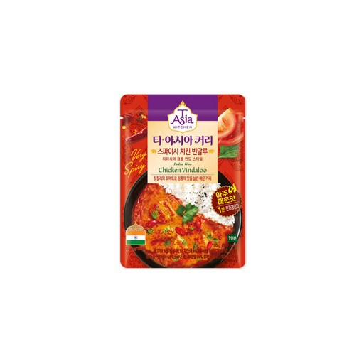 티아시아키친 스파이시 치킨 빈달루 커리