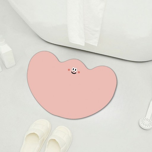 디아쿠아 몬스터 빨아쓰는 욕실 주방 논슬립 소프트 규조토 발매트