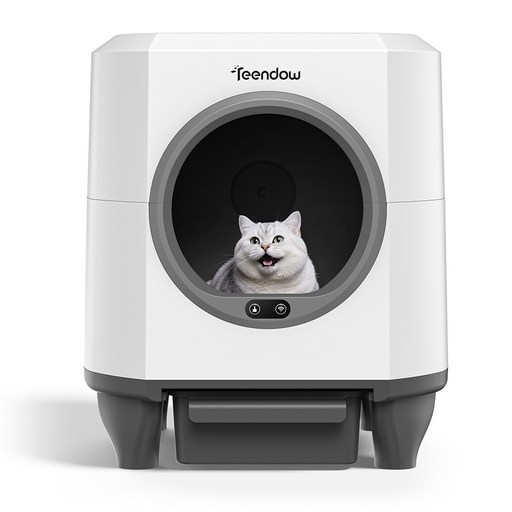 [2025년형] Teendow 스마트 자동 고양이 화장실 CLB05 다중 안전장치 WIFI 연동 전자동 고양이 화장실