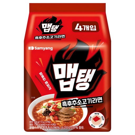 맵탱 흑후추소고기라면 110g