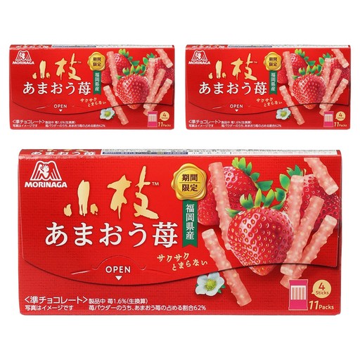 모리나가 작은 가지 아마오우 딸기 11개입