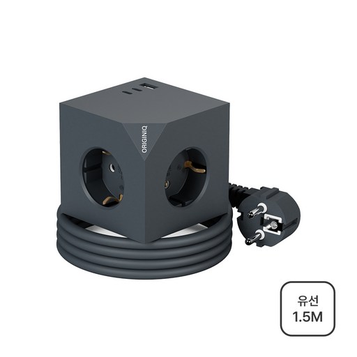 오리지니크 고속충전 고용량 디자인 멀티어댑터 USB 유선 멀티탭 1.5m