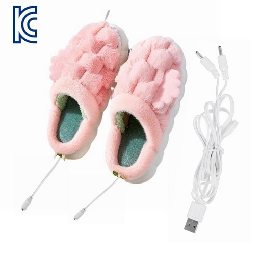 USB 발열 슬리퍼 사무실 발난로 전열화 5V USB 슬리퍼 발 찜질기 발열신발 실내화 온열 방한슬리퍼
