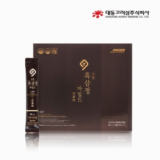 대동고려삼 진쎈흑삼정 마일드 10mg x 30g 진세노사이드다량함유 기억력개선 면역력증진 피로개선