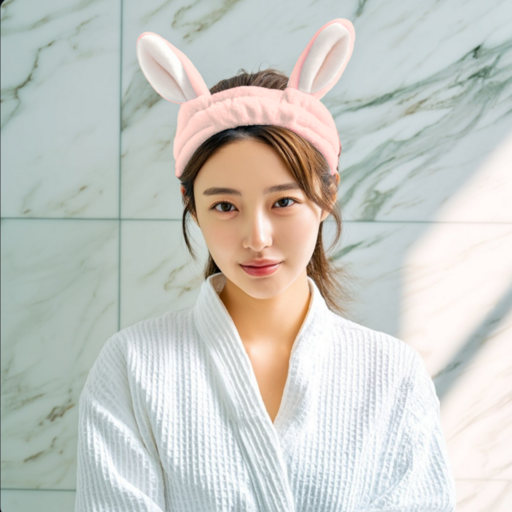 오데트 귀여운 극세사 토끼 세안밴드 헤어밴드