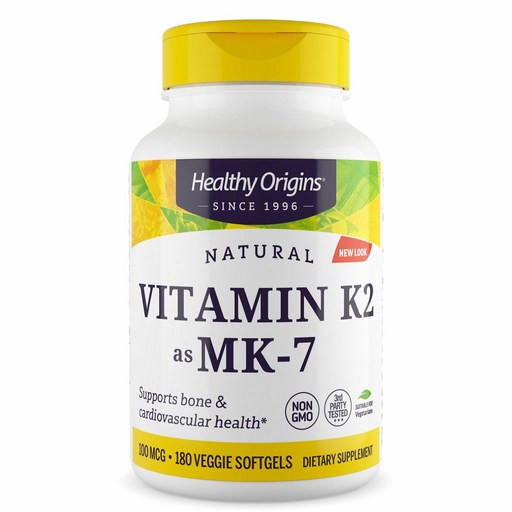 Healthy Origins 내추럴 비타민 K2 MK-7 100mcg 베지 소프트젤