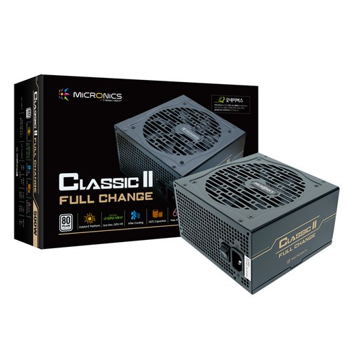 마이크로닉스 CLASSIC II 풀체인지 500W 230V, 파워서플라이