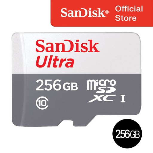 QUNR 샌디스크코리아 공식인증정품 마이크로 SD카드 SDXC ULTRA 울트라 256GB 1개 판매합니다