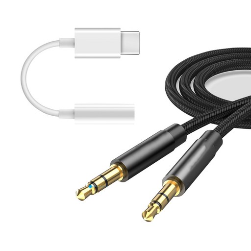 캔모어 C타입 젠더 + 3.5mm AUX 케이블