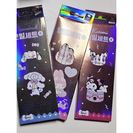 산리오 5본 연필세트