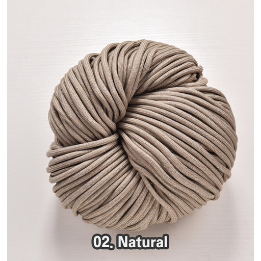 5.0mm 100yard 실버 글로시 대용량 촘촘 우동실 청키스트링 소프트 폴리에스터 우동끈 가벼운실 타래발송