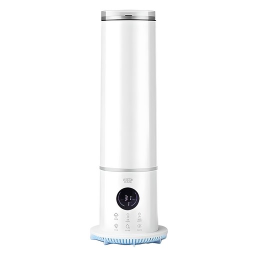 에버튼하우스 스마트 굴뚝 대용량 가열식 무드등 LED 타이머 가습기 6L + 리모컨 세트