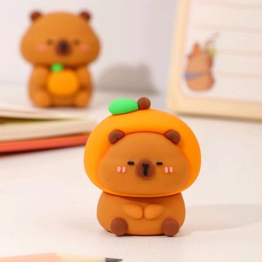 엠에스코퍼레이션 큐티바라 카피바라 미니 연필깎이 2종 세트