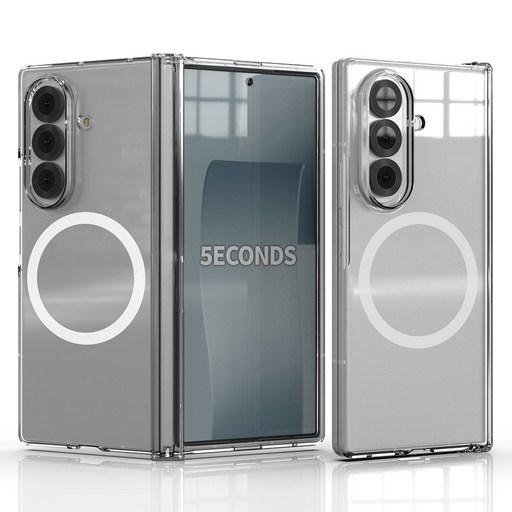 5세컨즈 스키니 클리어 하드 힌지보호 맥세이프 케이스