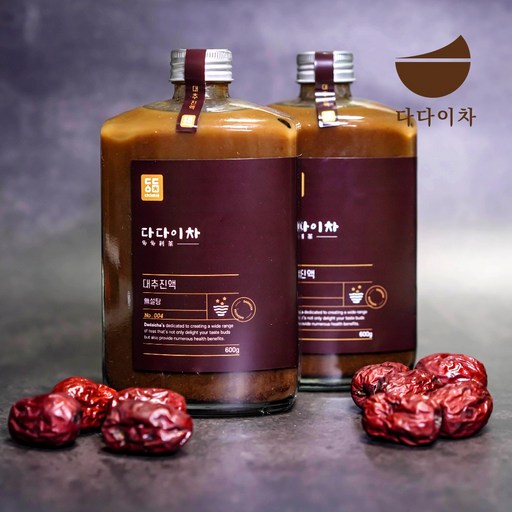 다다이차 무설탕 통대추 갈아넣은 대추진액