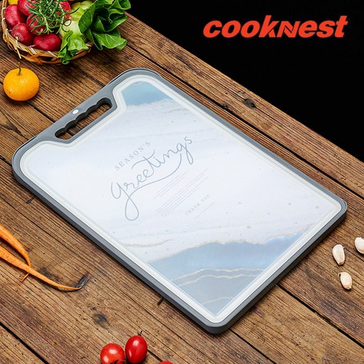 CookNest 304 스텐 도마 향균 위생 주방 양면 도마