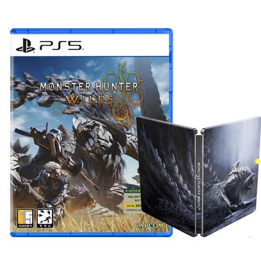 PS5 몬스터헌터와일즈 한글판 스틸북포함 새제품(비닐제거시반품불가)