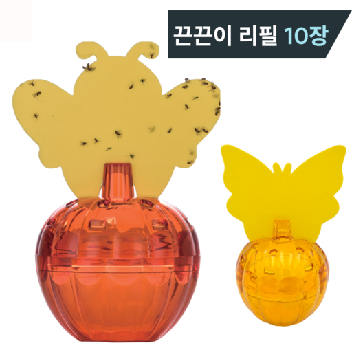 이지리빙 초파리 유인제 끈끈이 트랩 세트