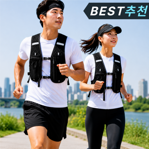 런맥스 초경량 남녀공용 트레일 러닝 조끼 마라톤 등산 백팩 베스트
