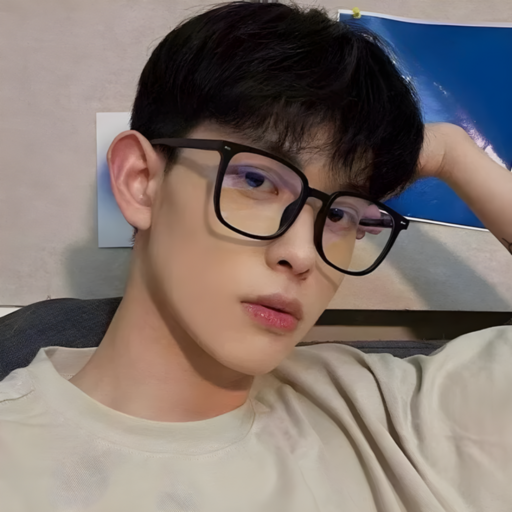 Blissora 사각 뿔테 블루라이트 차단 안경 남녀공용