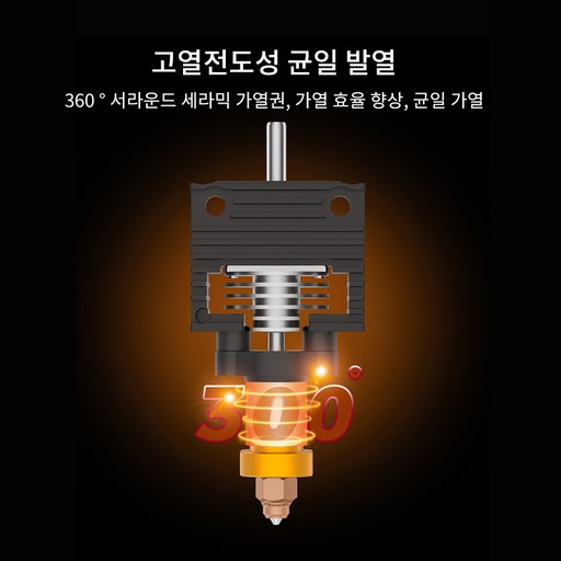 Creality K1 시리즈 세라믹 히팅 블록 키트 업데이트된 퀵 스왑 깍지 키트 K1 K1-Max K1C 3D 프린터용