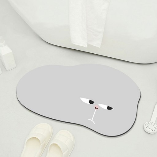 디아쿠아 몬스터 빨아쓰는 욕실 주방 논슬립 소프트 규조토 발매트