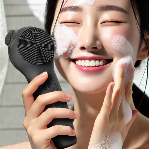 Vakedy 실리콘 진동클렌저 세안 브러쉬 온열 얼굴마사지기