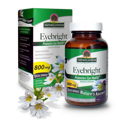 네이쳐스앤서 아이브라이트 풀 스펙트럼 허브 800mg 베지테리안 캡슐 비건
