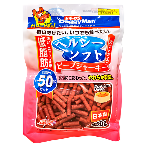 DoggyMan 多格漫 犬用健康低脂短切軟肉條, 牛肉, 420g, 1包
