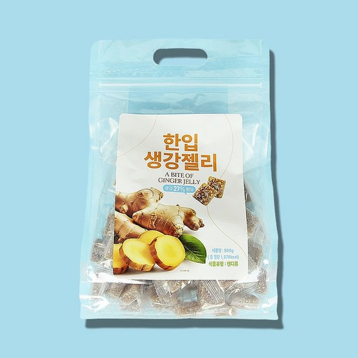 한입 생강젤리 대용량 생강 27% 함유 500g