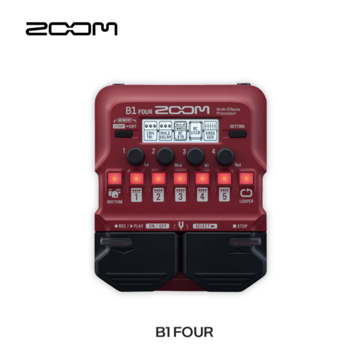줌 Zoom B1 FOUR / B1X FOUR 베이스 멀티 이펙트 프로세서