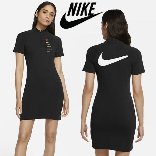 [미국] 나이키 원피스 반집업 반팔 미니 드레스 Nike Swoosh Dress