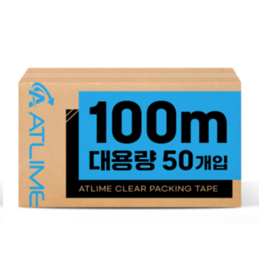 아뜰라임 대용량 고점착 투명 OPP 박스테이프 48mm