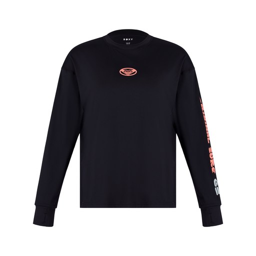[록시] 올어바웃 솔 루즈 긴팔 래쉬가드 BLK (RF21RS068)
