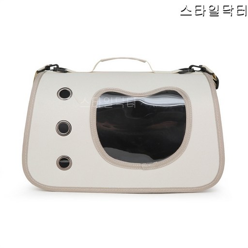 펫 가방 큰 입구 옆 오픈 숄더 고양이 가방 휴대용 큰 공간 외출 고양이 소형견 통기 크로스백 고양이 개 방 이동가방